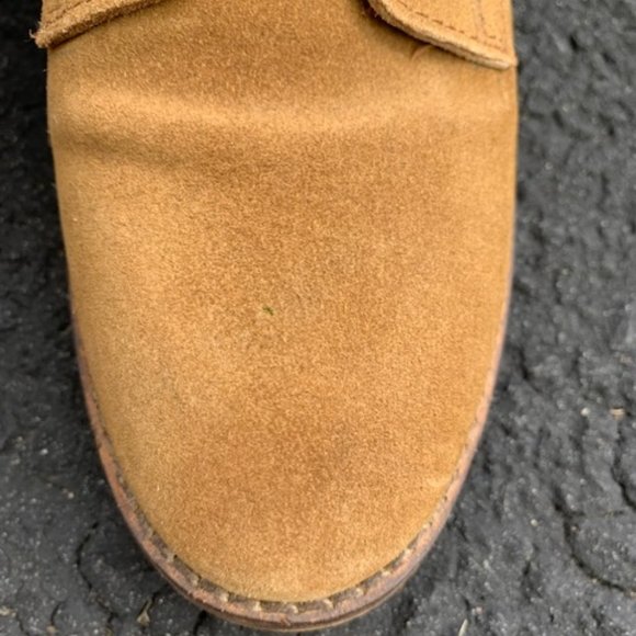 Steve Madden Rosaly Round Toe Suede Ankle Boot Tan C361 - Picture 15 of 16